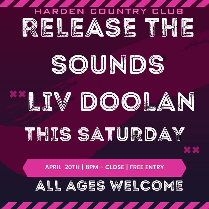 Featured image for “LIV DOOLAN WILL BE PLAYING THIS SATURDAY NIGHT!!! Don’t forget to make your way down for a great night filled with great music, cold drinks, and delicious food! Music from 8PM”