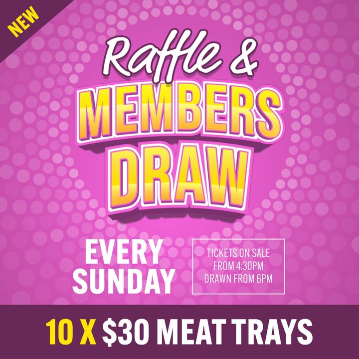 Featured image for “Come down and try your luck in our spectacular Sunday Raffle!”