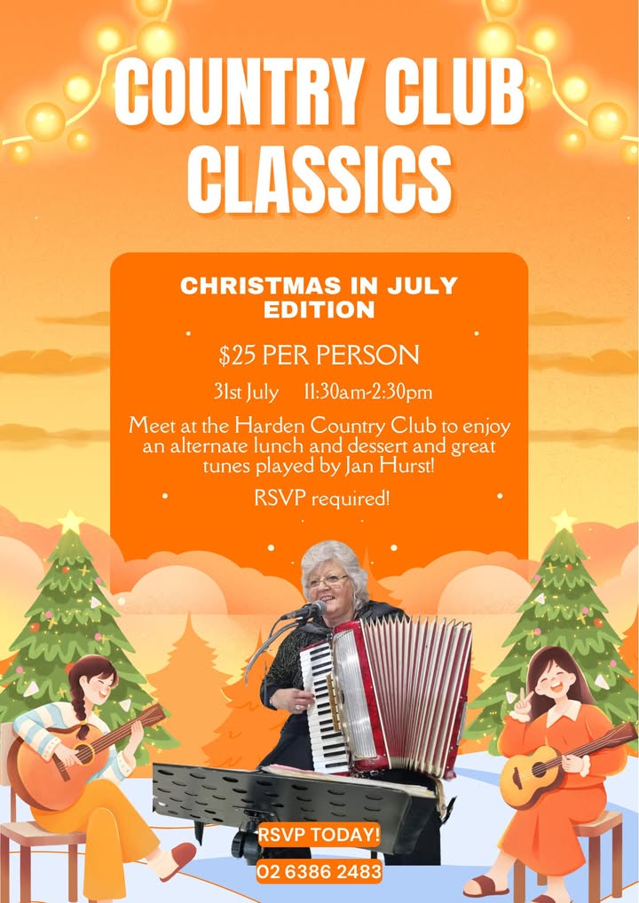Featured image for “Christmas in July Country Club Classics: Enjoy Festive Tunes with Jan Hurst at Harden Country Club”