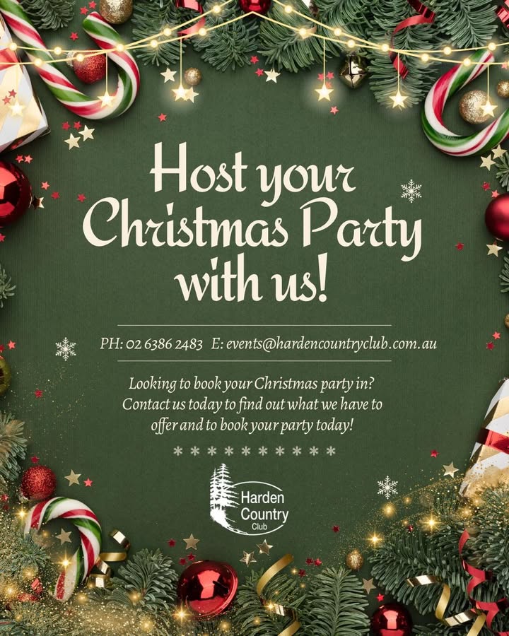 Featured image for “Festive Christmas Party Packages at Harden Country Club”