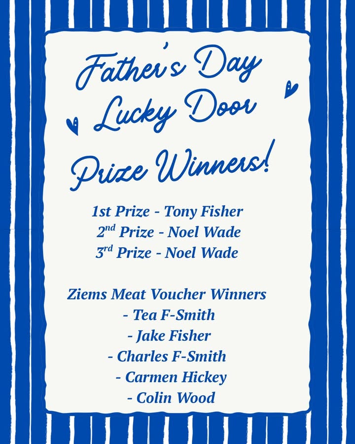 Featured image for “Father’s Day Lucky Door Prize Winners Announcement at Harden Country Club”