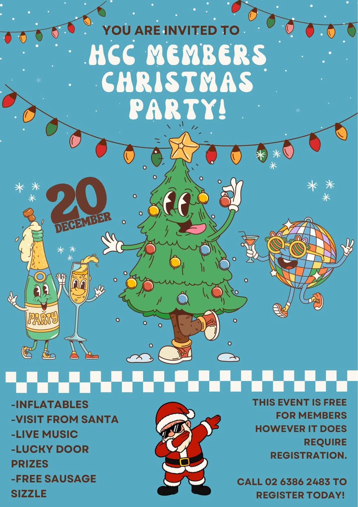 Featured image for “Members Christmas Party Extravaganza: Inflatables, BBQ, Santa Photos & More at Harden Country Club”