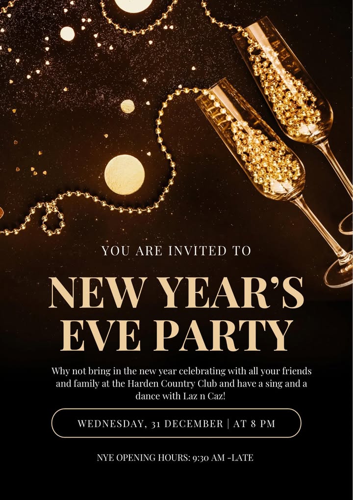 Featured image for “New Year’s Eve Party at Harden Country Club: Celebrate with Friends”