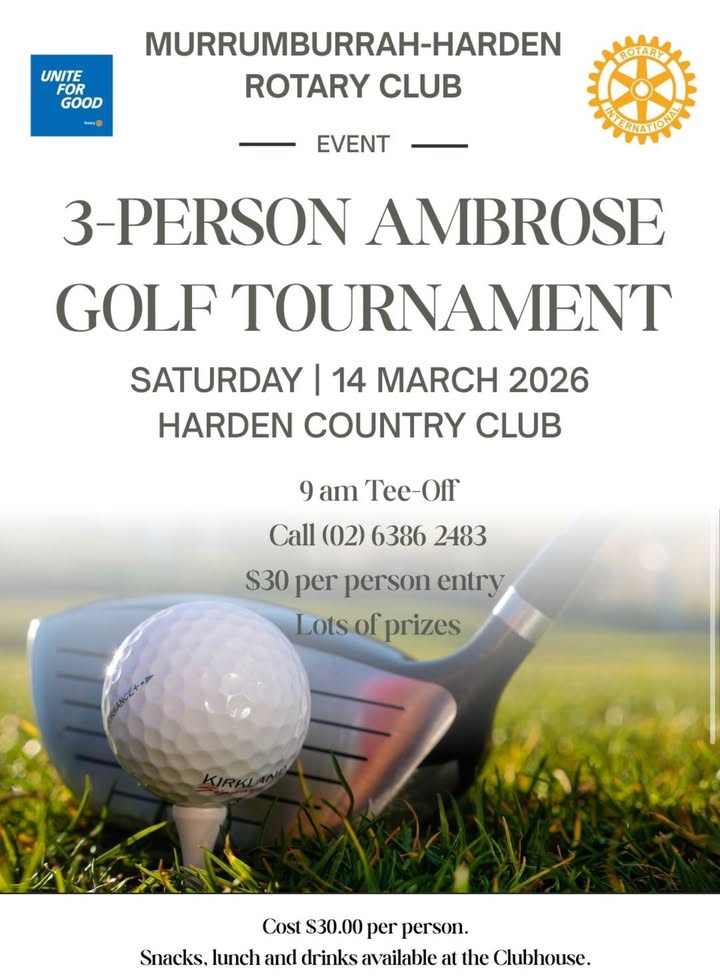 Featured image for “Join the 3-Person Ambrose Golf Tournament at Harden Country Club”