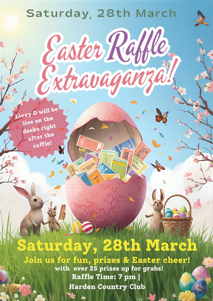 Featured image for “Easter Raffle Extravaganza at Harden Country Club”