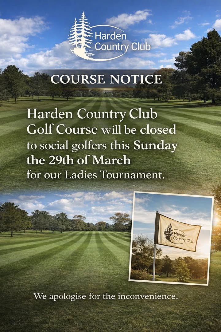 Featured image for “Ladies Tournament Closure at Harden Country Club”