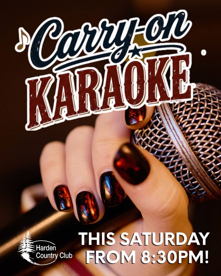 Featured image for “Karaoke Saturday Night at Harden Country Club”