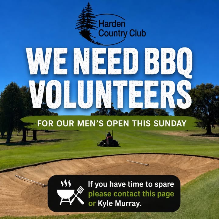 Featured image for “Volunteer for BBQ Duties at Harden Country Club’s Men’s Open”