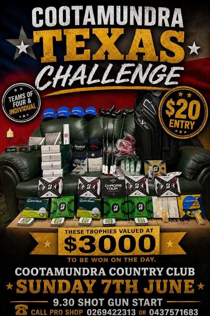 Featured image for “Cootamundra Texas Challenge: Win Big This Sunday”