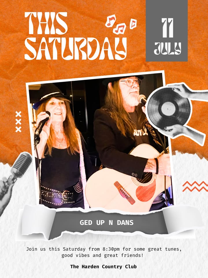 Featured image for “Ged Up N Dans Live at Harden Country Club This Saturday”