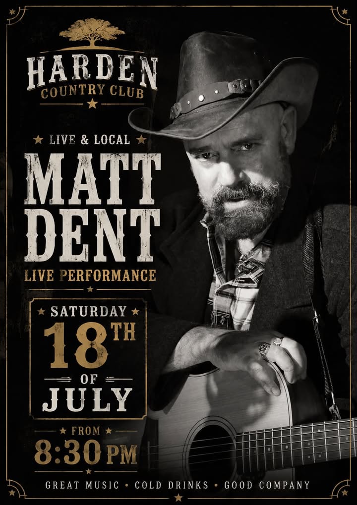 Featured image for βMatt Dent Live at Harden Country Club This Saturdayβ